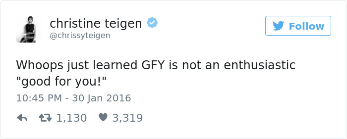 Christine Teigen Tweets