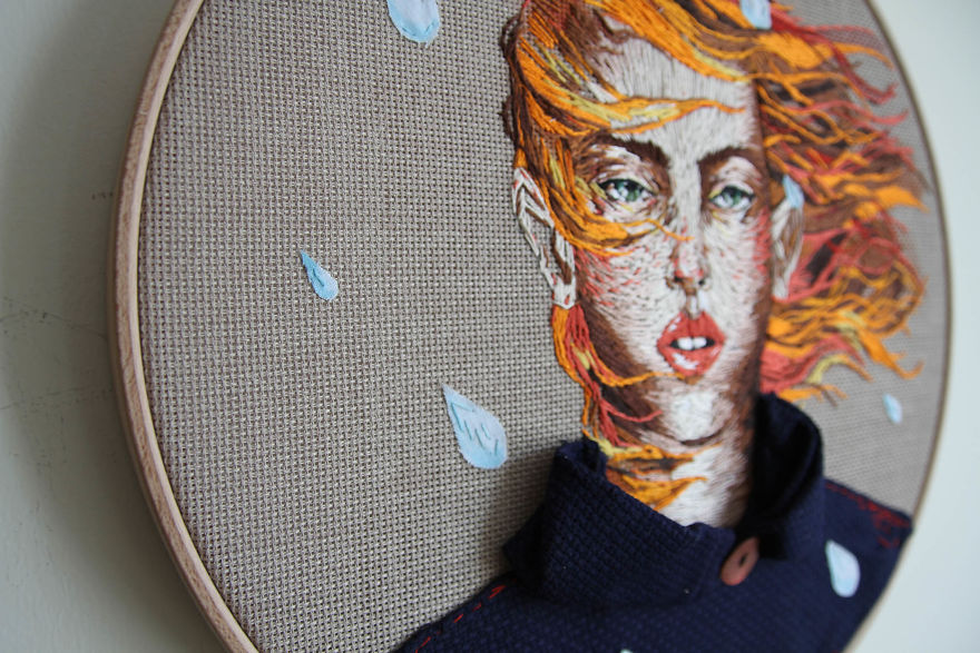 I "Illustrate" People Using Needle And Thread