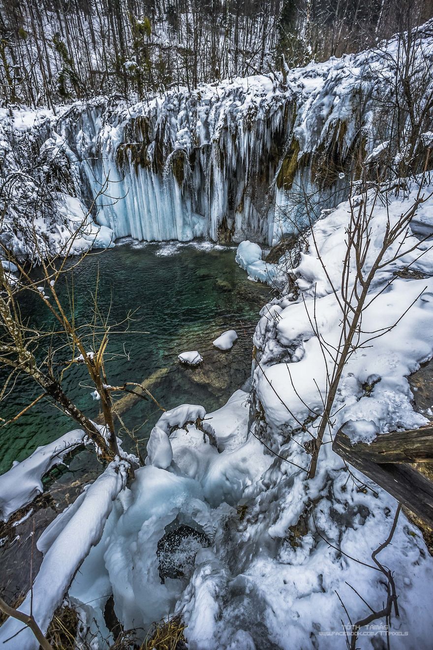 The Frozen World Of Thousand Waterfalls, Plitvice Lakes, Croatia