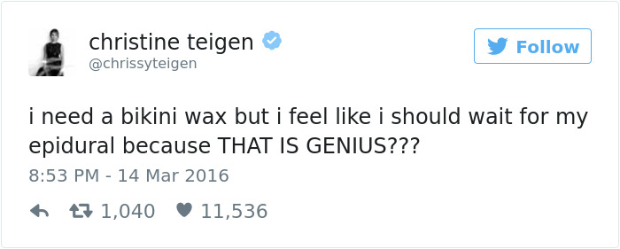 Christine Teigen Tweets