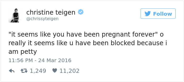 Christine Teigen Tweets