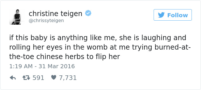 Christine Teigen Tweets
