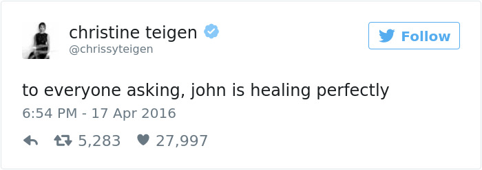 Christine Teigen Tweets