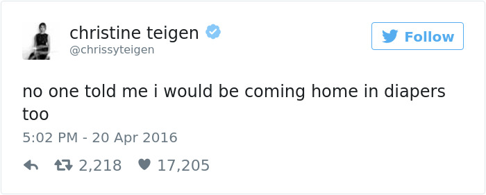 Christine Teigen Tweets