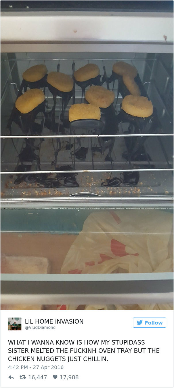 These Chicken Nuggets Chilling In The Oven