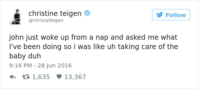 Christine Teigen Tweets