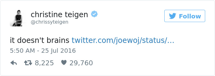 Christine Teigen Tweets