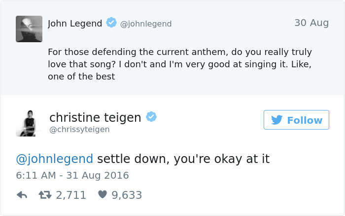 Christine Teigen Tweets