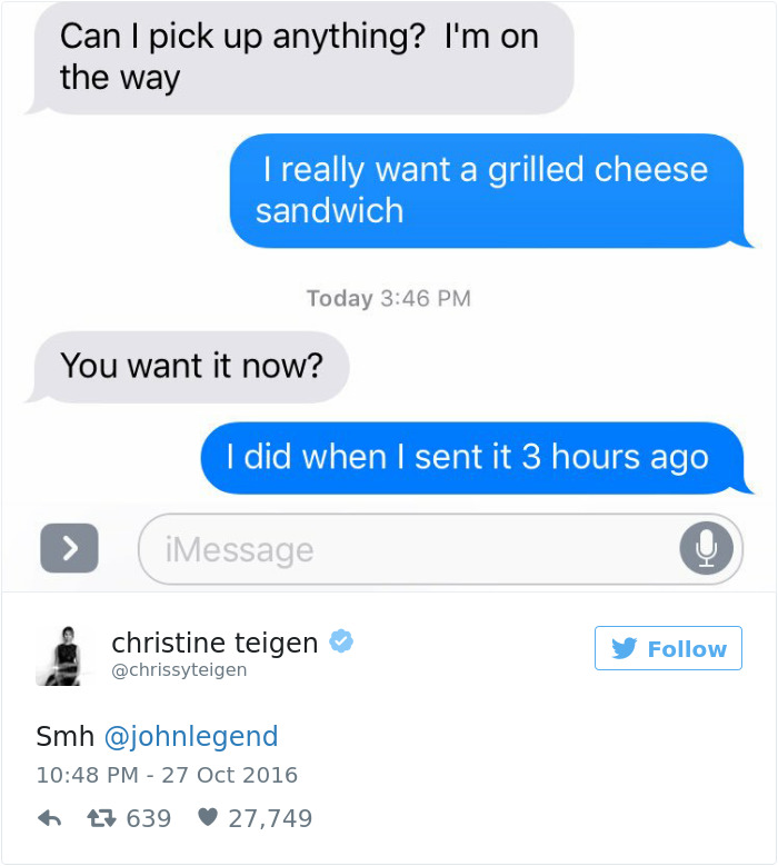 Christine Teigen Tweets