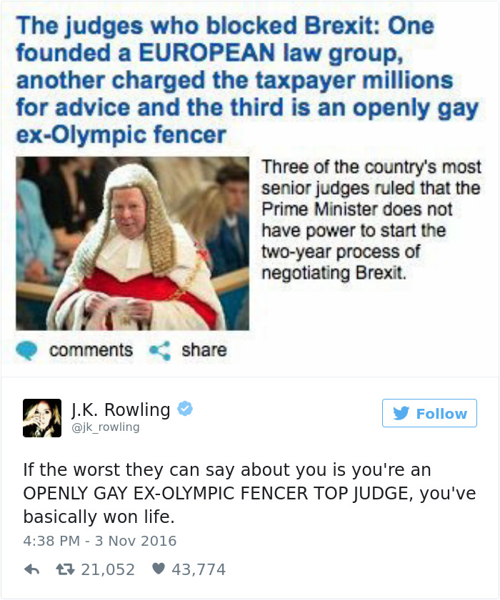J. K. Rowling Twitter Comebacks