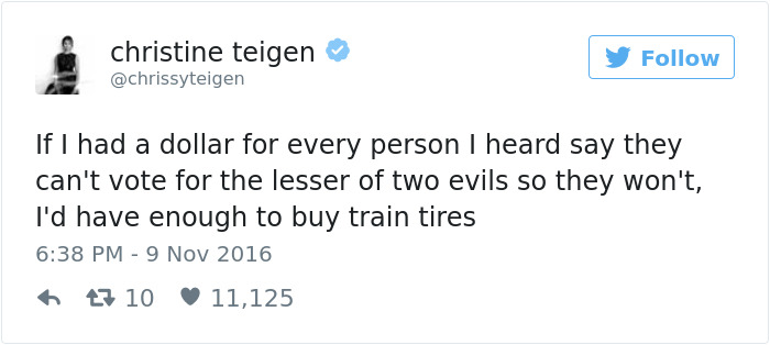 Christine Teigen Tweets