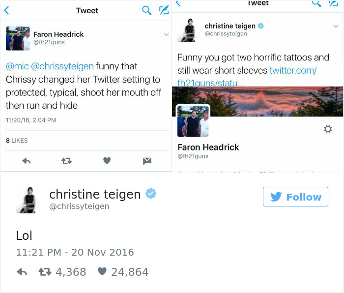 Christine Teigen Tweets
