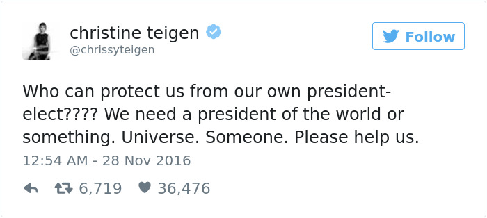 Christine Teigen Tweets