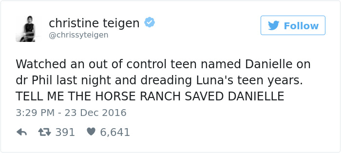 Christine Teigen Tweets