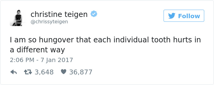 Christine Teigen Tweets