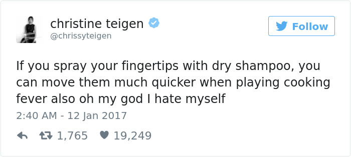 Christine Teigen Tweets