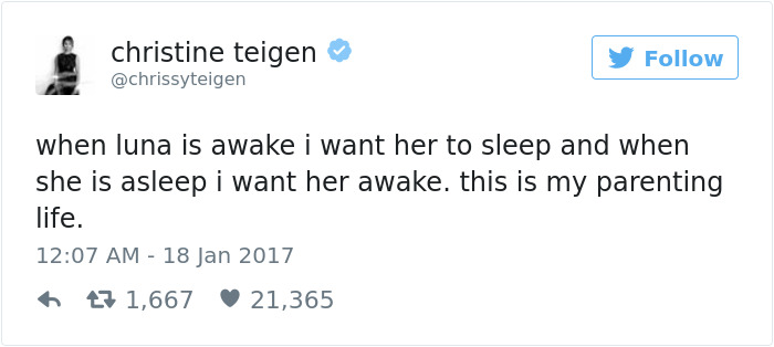 Christine Teigen Tweets