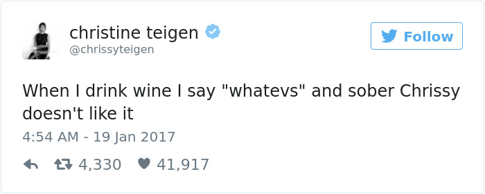 Christine Teigen Tweets