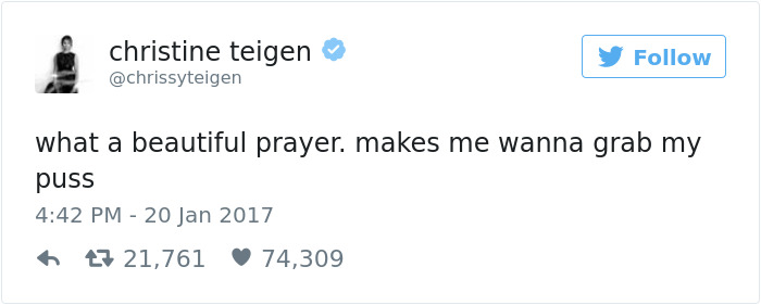 Christine Teigen Tweets