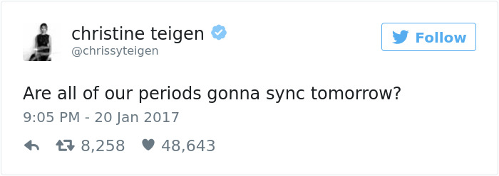 Christine Teigen Tweets