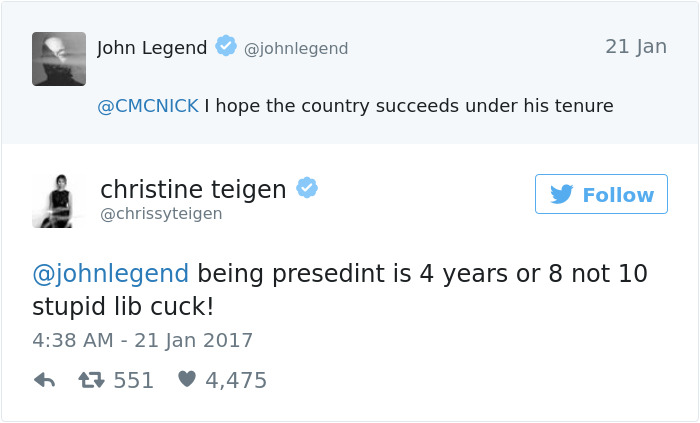 Christine Teigen Tweets