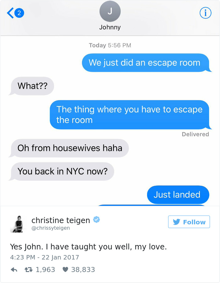 Christine Teigen Tweets