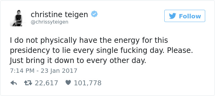 Christine Teigen Tweets