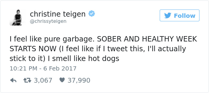 Christine Teigen Tweets