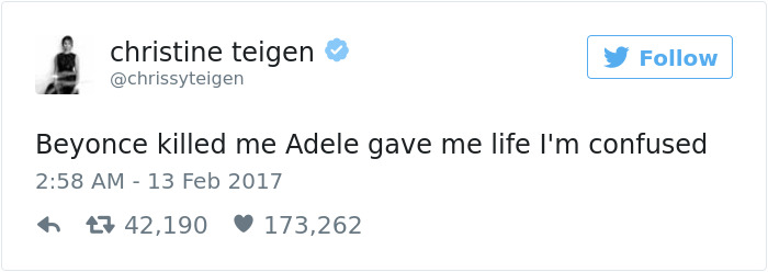 Christine Teigen Tweets