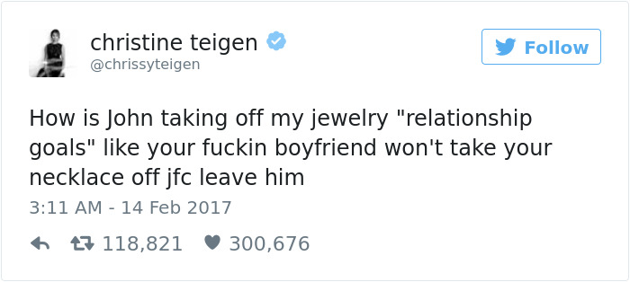 Christine Teigen Tweets