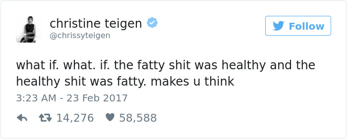 Christine Teigen Tweets