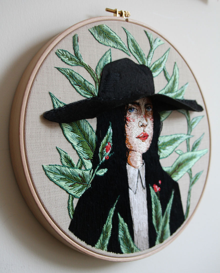 I "Illustrate" People Using Needle And Thread