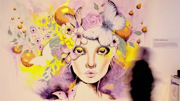 I Painted 10ft Mural Entirely Out Of Makeup