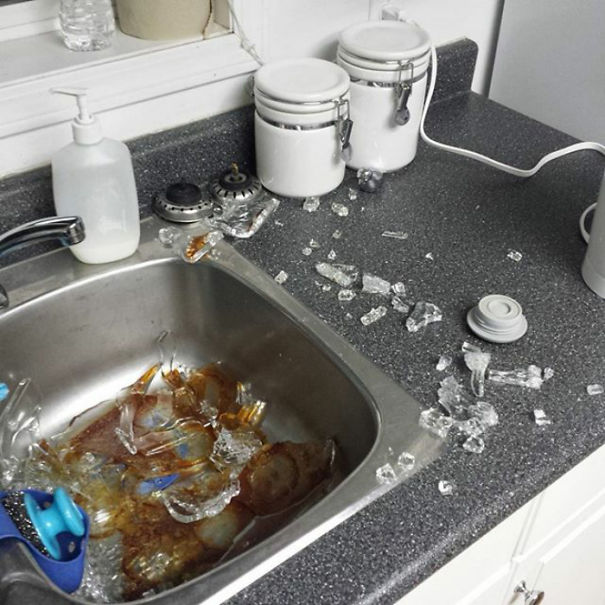 Glass Cookware Explosion In My Sink