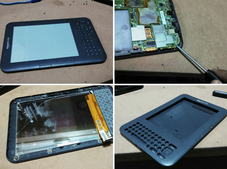 I Turned A Broken Kindle Into A Study Lamp