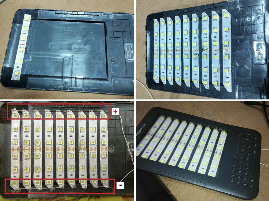 I Turned A Broken Kindle Into A Study Lamp