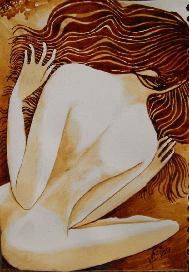 I Use Cofee To Paint My Vertigo And Delusions