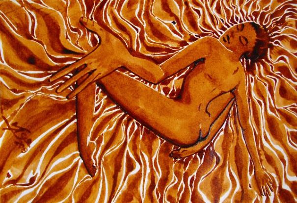 I Use Cofee To Paint My Vertigo And Delusions