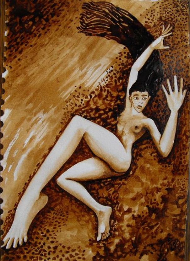 I Use Cofee To Paint My Vertigo And Delusions