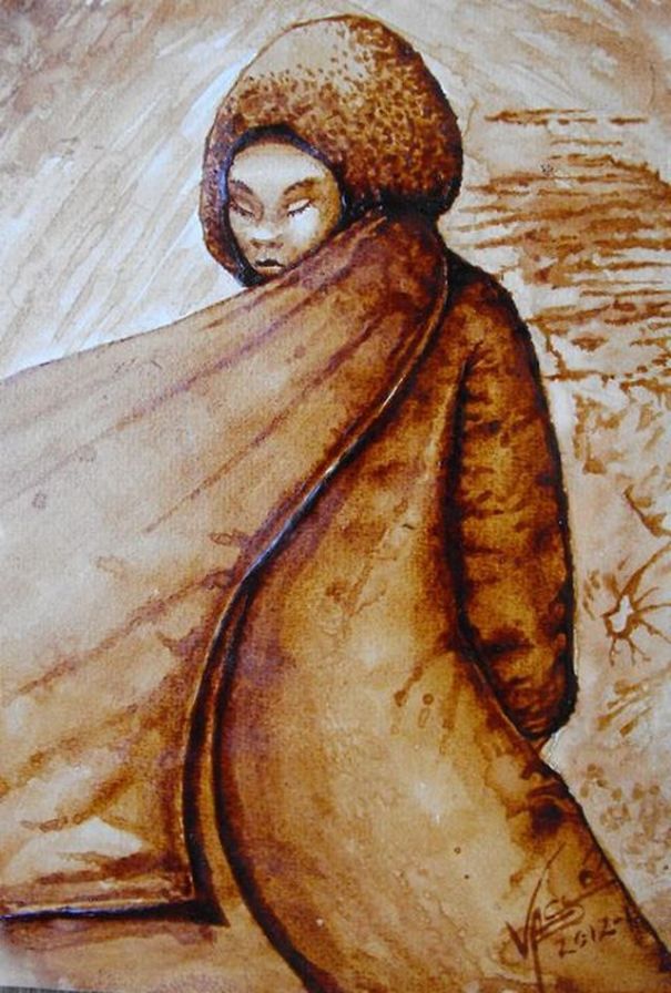 I Use Cofee To Paint My Vertigo And Delusions