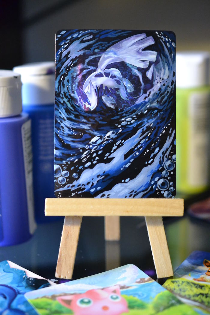 I Bring Old Pokemon Cards Back To Life By Repainting Them