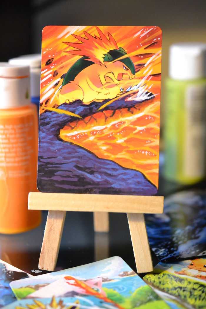 I Bring Old Pokemon Cards Back To Life By Repainting Them