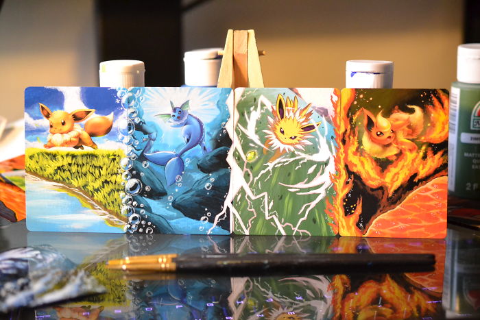 I Bring Old Pokemon Cards Back To Life By Repainting Them