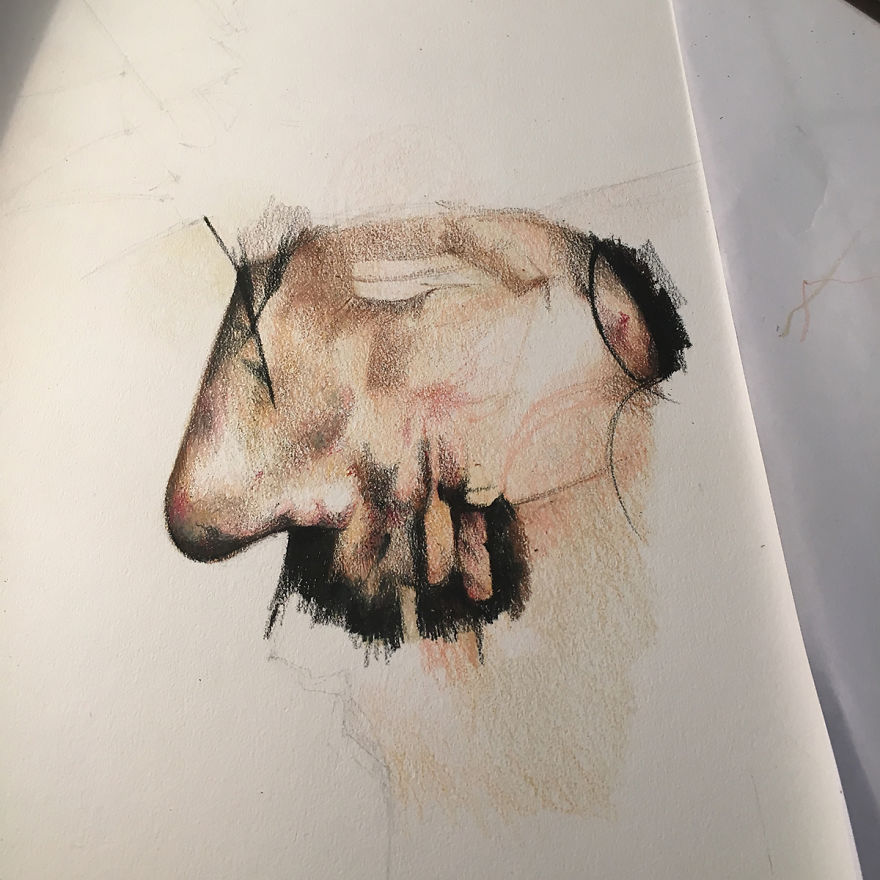 The Passion Of Christ - A Movie Poster Recreated With Colored Pencils The Passion Of Christ - A Movie Poster Recreated With Colored Pencils