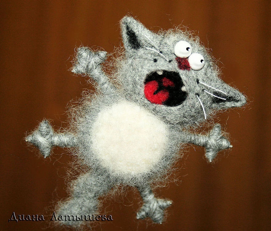 Funny Felted Toys By Diana Latysheva Will Boost Your Spirits At First Glance