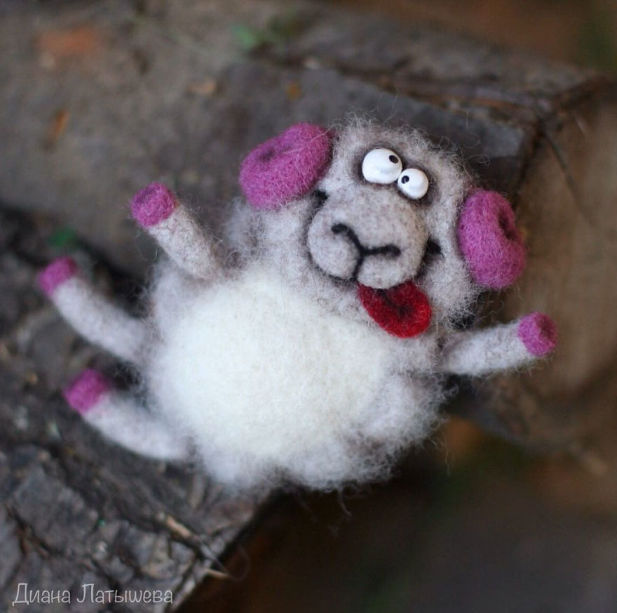 Funny Felted Toys By Diana Latysheva Will Boost Your Spirits At First Glance