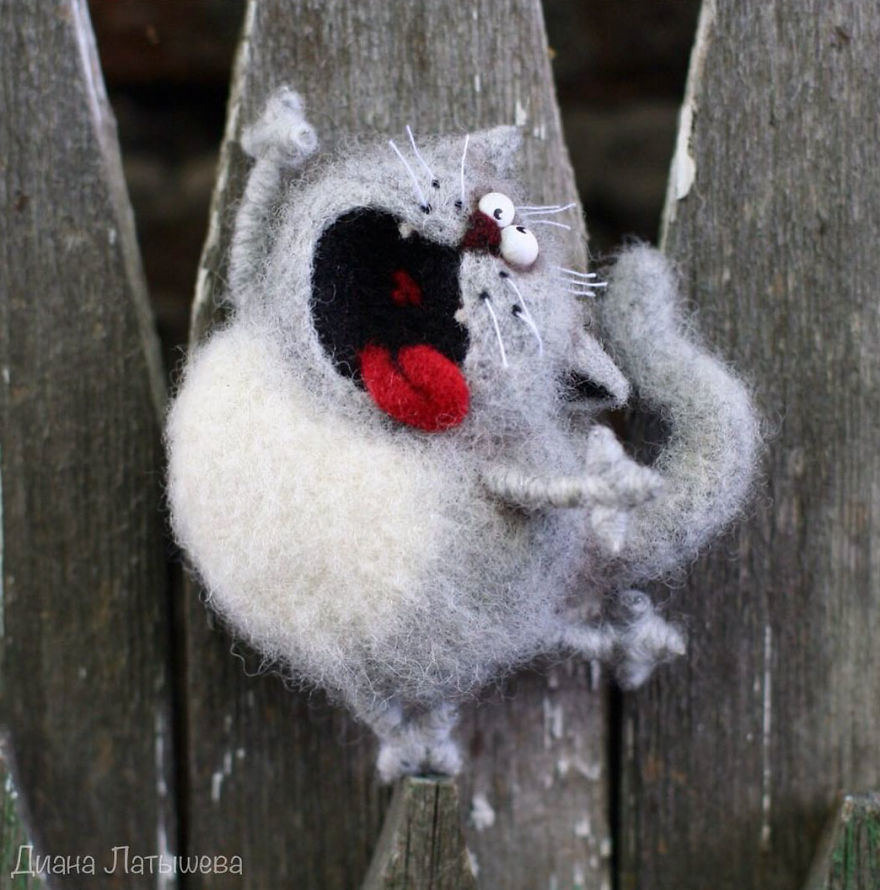 Funny Felted Toys By Diana Latysheva Will Boost Your Spirits At First Glance