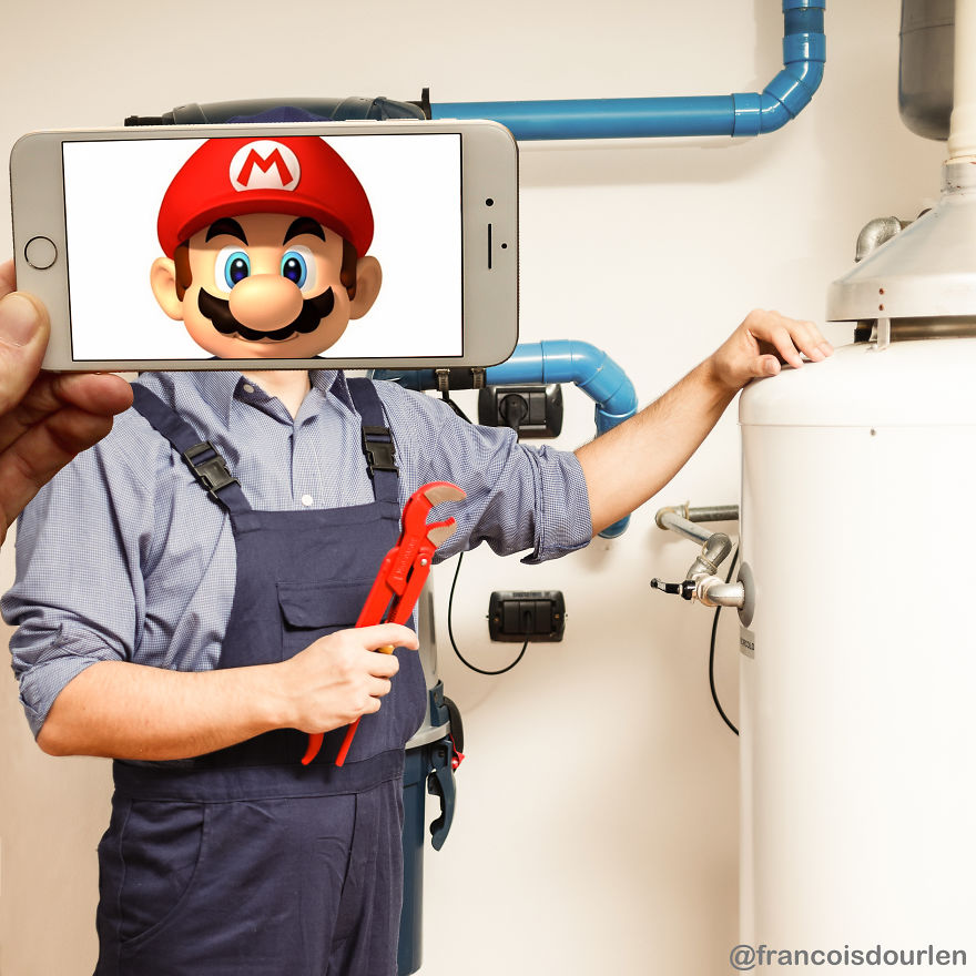 I Insert Iconic Characters Into Real Life Situations Using My Iphone