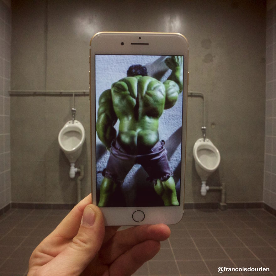 I Insert Iconic Characters Into Real Life Situations Using My Iphone