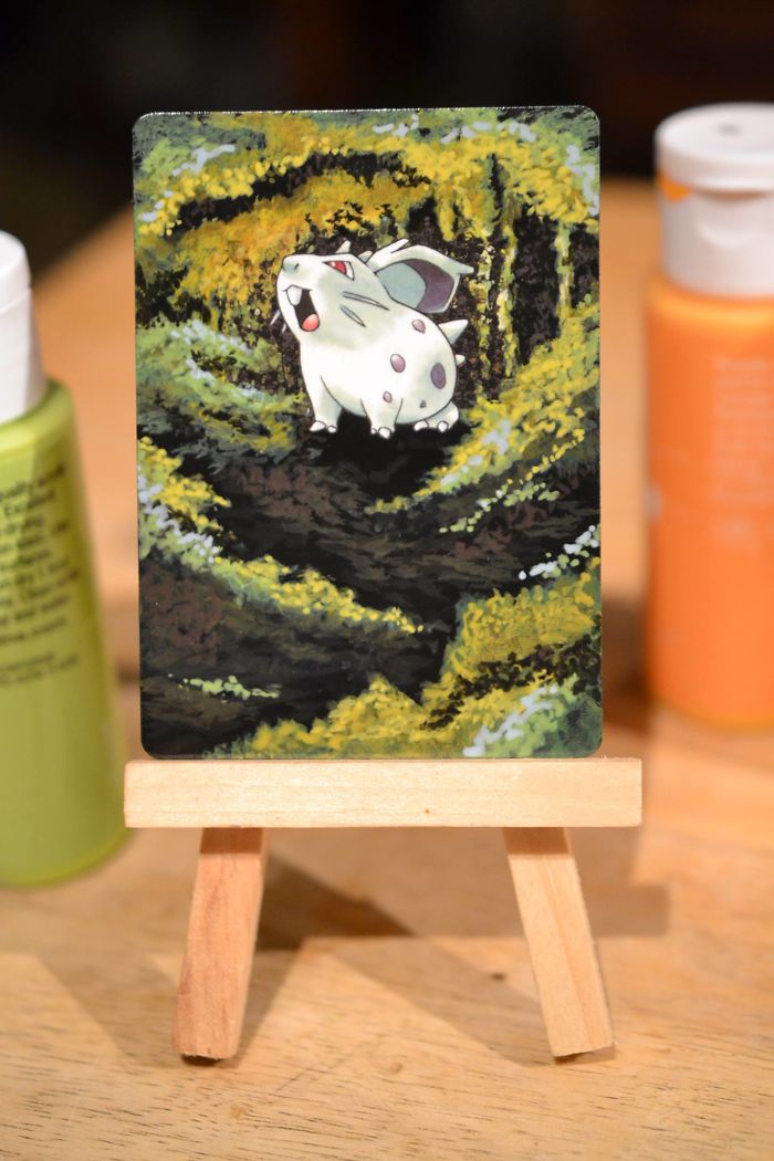 I Bring Old Pokemon Cards Back To Life By Repainting Them